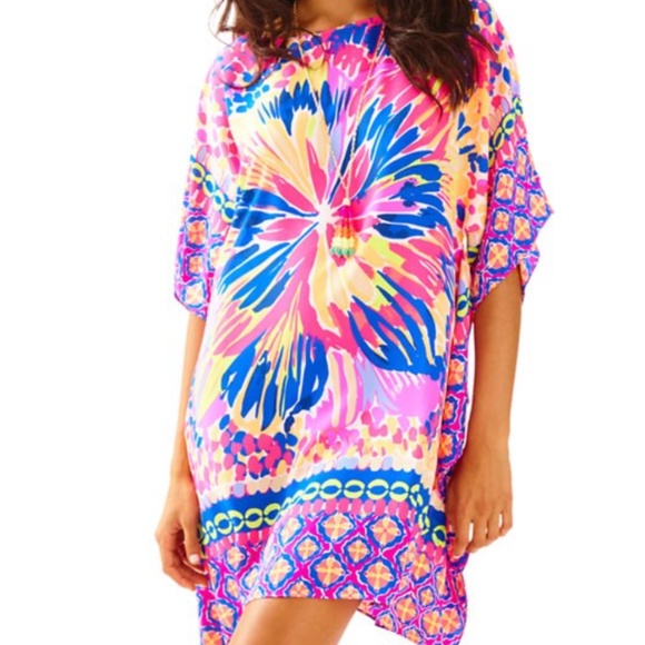 Lilly Pulitzer Dresses & Skirts - Lilly Pulitzer Julie Silk Caftan Summer Sunset